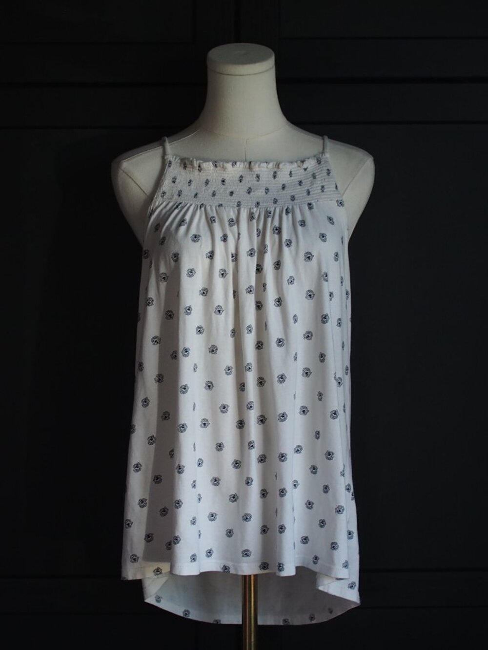 Old Navy | Cotton/Modal Sleeveless Smocked-Neck Swing Top